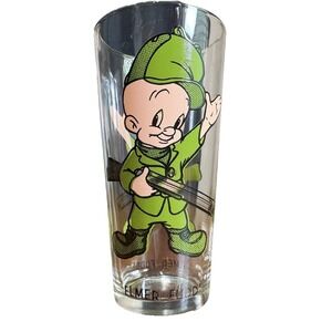 Vintage 1973 Warner Bros. Inc. Elmer Fudd Glass Pepsi Collector Series
